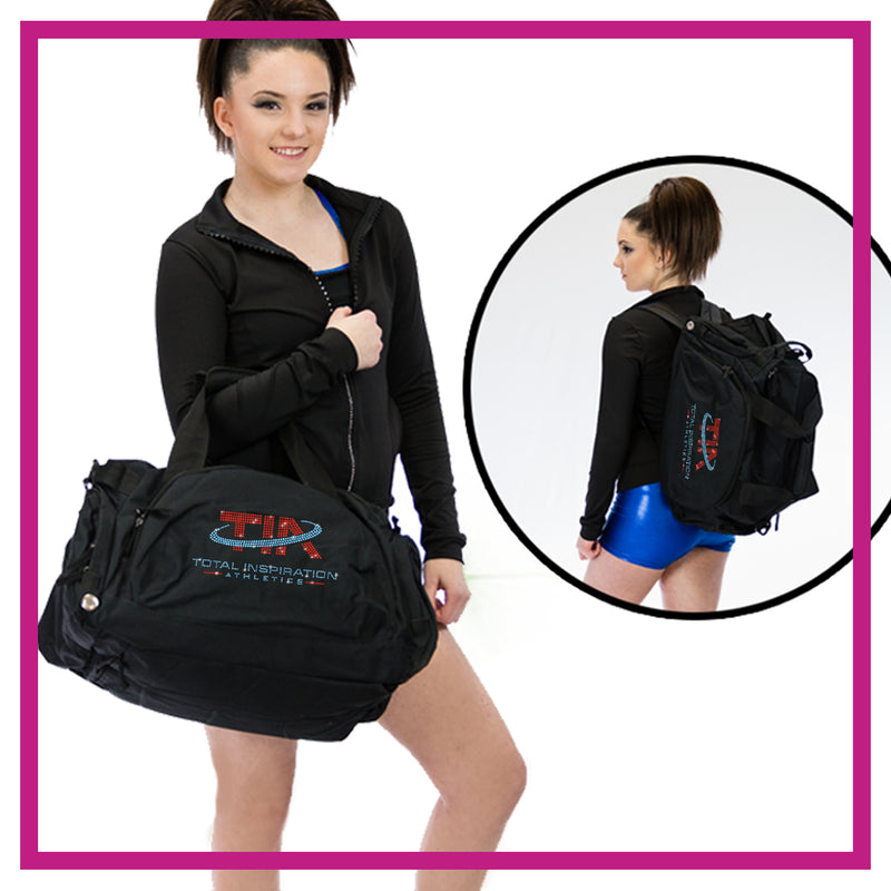 Total Inspiration Athletics Rhinestone Tranzformer Bag with Bling Logo