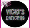Vicki's Dancers Sparkle Hoodie with Rhinestone Logo