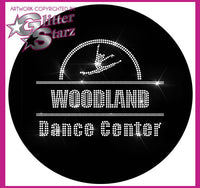 Woodland Dance Center Bling Fleece Jacket with Rhinestone Logo