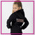 The Dance Factory Fitted Zip Hoodie with Rhinestone Logo