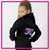 Captitol Cheer Relaxed Zip Up Hoodie with Rhinestone Logo