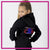 CheerTalk Allstar Cheerleading Relaxed Zip Up Hoodie with Rhinestone Logo
