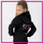 Danceworks Unlimited Relaxed Zip Up Hoodie with Rhinestone Logo