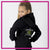 The Cheer Center Relaxed Zip Up Hoodie with Rhinestone Logo