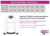 YDA Dance Bling Boyfriend Hoodie with Rhinestone Logo