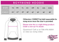 Glitter Athletics Bling Boyfriend Hoodie with Rhinestone Logo