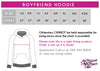 Dance Factory Bling Boyfriend Hoodie with Rhinestone Logo