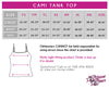 GlitterStarz Bling Basics Cami Tank Top with custom Team Rhinestone Logo