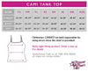 Cheer Factor Bling Cami Tank Top with Rhinestone Logo