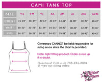 Extreem Cheer Bling Cami Tank Top with Rhinestone Logo
