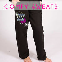 GlitterStarz Bling Basics Comfy Sweatpants with Team Rhinestone Logo