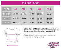 Midwest Royals Bling Crop Top with Rhinestone Logo