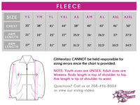 Infinite Cheer Bling Fleece Jacket Bling Logo with Triangle