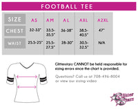 Make Your Move Performing Arts Football Tee with Rhinestone Logo