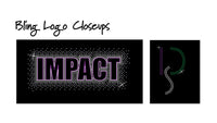 Impact Dance Studio Elegance Bra and Short Set with Bling Logo