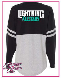 Lightning Allstars Vinyl Pom Pom Jersey Top with Front and Back Logo