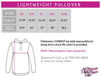 Don't Let Anyone Dull Your Sparkle! Fashion Bling Lightweight Hoodie with Rhinestone Logo