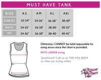 Cheer Trixx Bling Must Have Tank with Rhinestone Logo