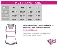 Mavericks Cheer Cheer Must Have Tank with Rhinestone Logo