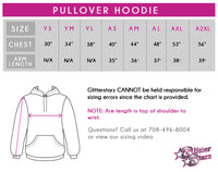 Dynamic Competitive Cheer Bling Pullover Hoodie with Rhinestone Logo