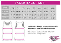CheerTalk Allstar Cheerleading Fitted Tank with Racerback & Rhinestone Logo