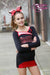 Clearance -  Set of 20 Mandy Uniforms in Black Flex, Red Mystique, White Flex with Half Circle Skorts