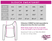 Studio K Slouch Sweatshirt with Rhinestone Logo