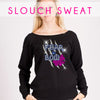 GlitterStarz Bling Basics Slouch Sweatshirt with custom Rhinestone Logo