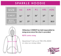 Palm Springs North Dance Team Sparkle Hoodie with Rhinestone Logo