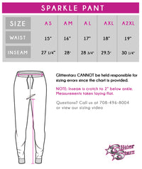 Maggie's Academy of Dance Sparkle Joggers with Rhinestone Logo