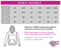 GlitterStarz Bling Basics Spirit Hoodie with custom Team Rhinestone Logo