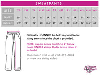 The Cheer Center Bling SweatPants with Rhinestone Logo