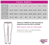 GJ Dance Bling Rollover Yoga Pants with Rhinestone Logo
