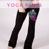GlitterStarz Bling Basics Yoga Pants with Rhinestone Logo