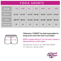 Oklahoma Outlaws Bling Yoga Shorts with Rhinestone Logo
