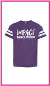 Impact Dance Studio Youth Football Tee with Vinyl Logo
